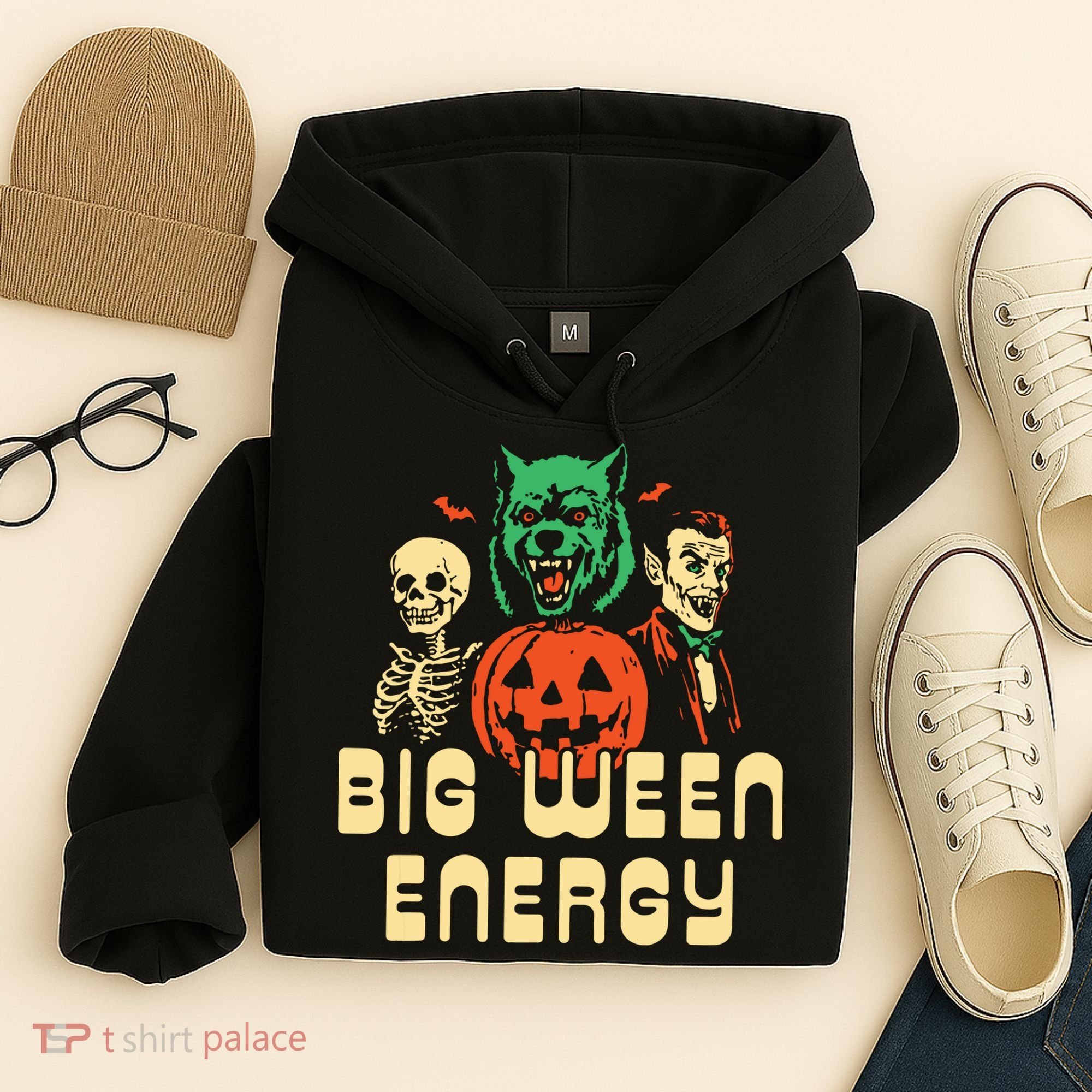 Funny Halloween Big Ween Energy Hoodie