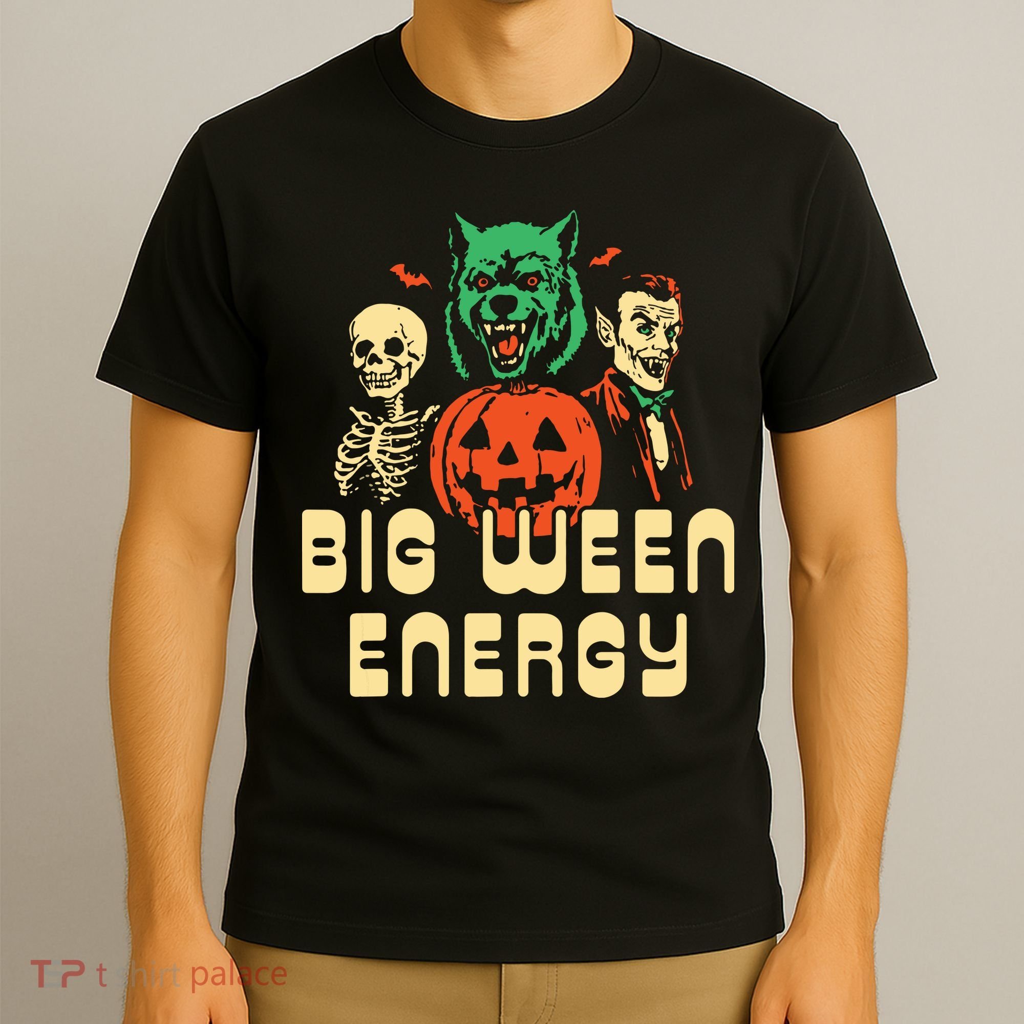 Funny Halloween Big Ween Energy T-Shirt