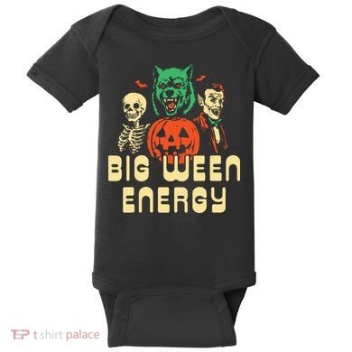 Funny Halloween Big Ween Energy Baby Bodysuit
