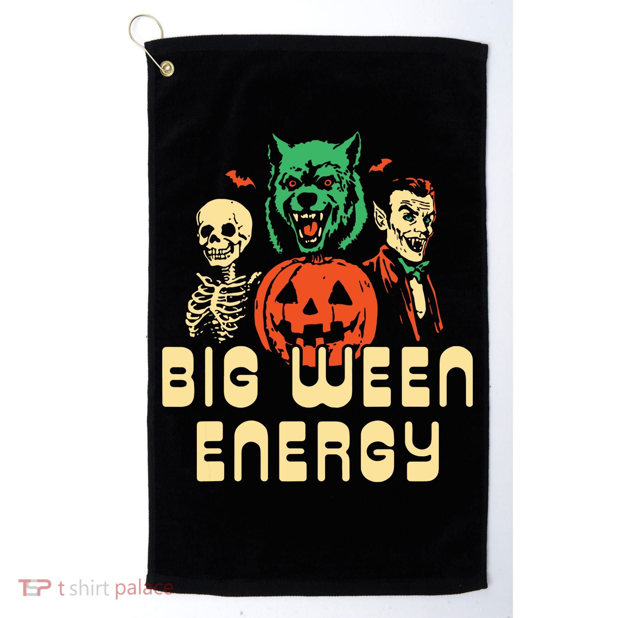 Funny Halloween Big Ween Energy Golf Towel