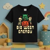 Funny Halloween Big Ween Energy Toddler T-Shirt thumb 3