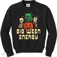 Funny Halloween Big Ween Energy Kids Sweatshirt thumb 0