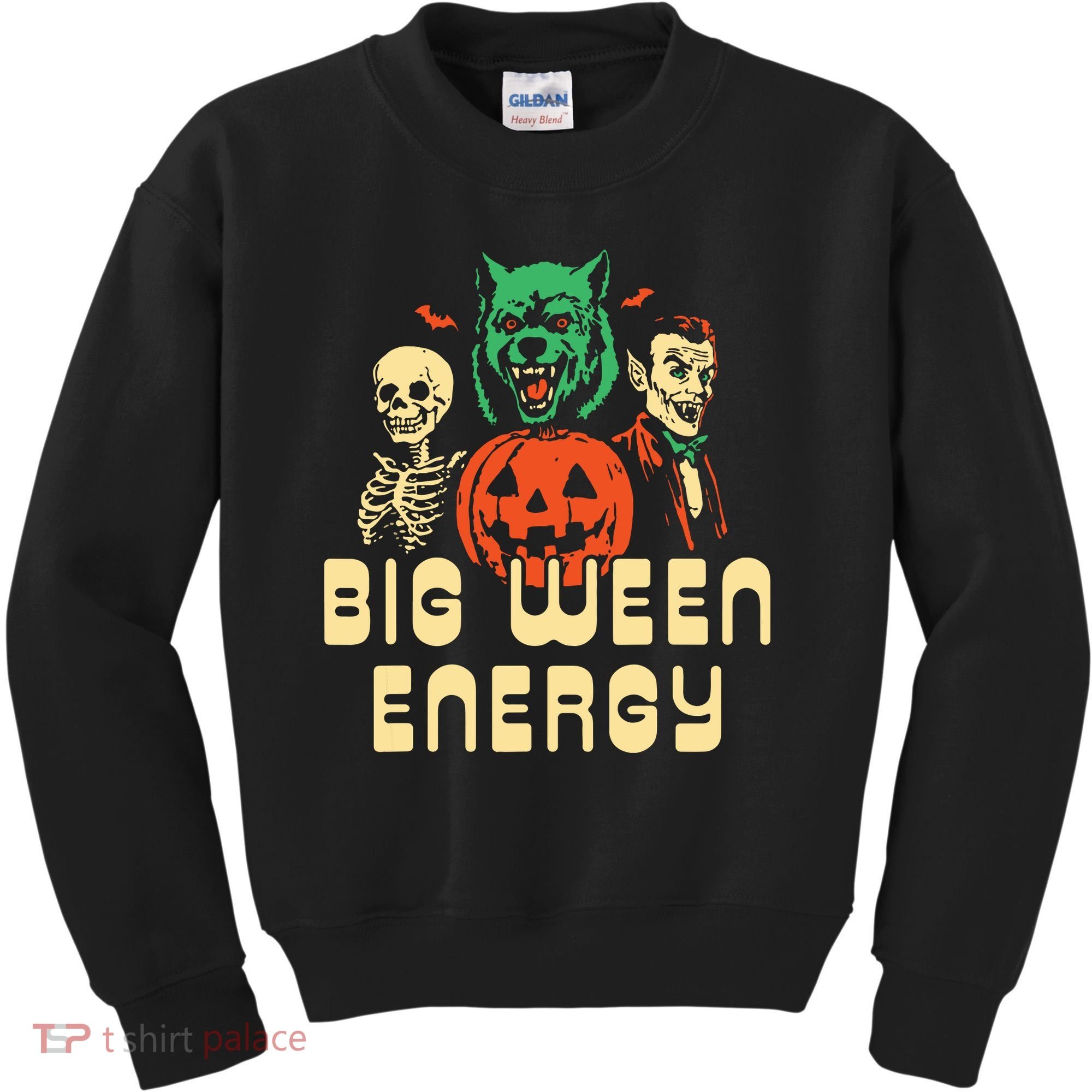 Funny Halloween Big Ween Energy Kids Sweatshirt