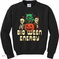 Funny Halloween Big Ween Energy Kids Sweatshirt thumb 0