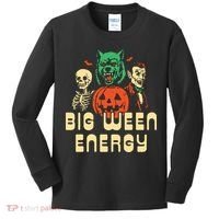 Funny Halloween Big Ween Energy Kids Long Sleeve Shirt thumb 0