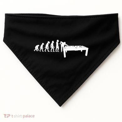 Funny Human Billiards Evolution 8 Ball Pool Cue Stick Player Meaningful Gift USA-Made Doggie Bandana