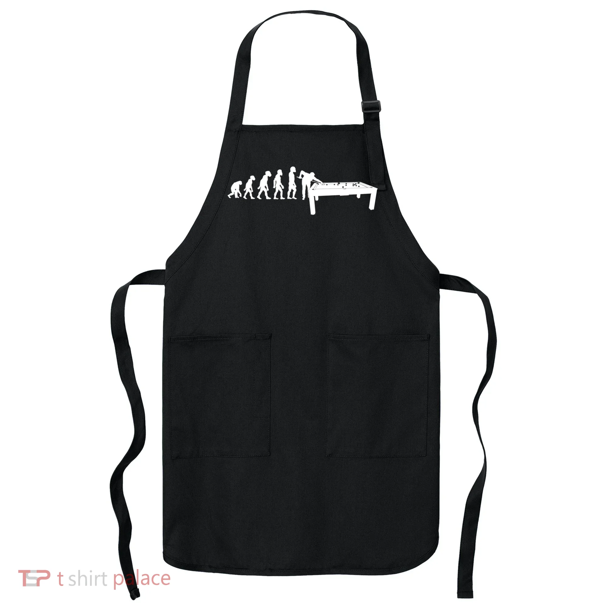 Funny Human Billiards Evolution 8 Ball Pool Cue Stick Player Meaningful Gift Apron