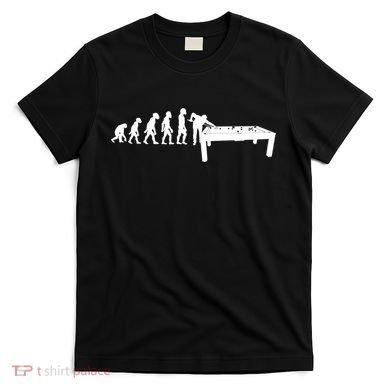 Funny Human Billiards Evolution 8 Ball Pool Cue Stick Player Meaningful Gift T-Shirt