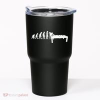 Funny Human Billiards Evolution 8 Ball Pool Cue Stick Player Meaningful Gift Tumbler thumb 0