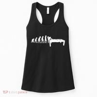 Funny Human Billiards Evolution 8 Ball Pool Cue Stick Player Meaningful Gift Women's Tank Top thumb 0