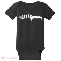 Funny Human Billiards Evolution 8 Ball Pool Cue Stick Player Meaningful Gift Baby Bodysuit thumb 0