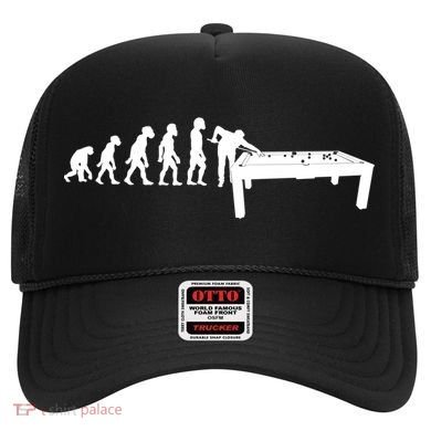 Funny Human Billiards Evolution 8 Ball Pool Cue Stick Player Meaningful Gift Hat