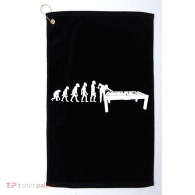 Funny Human Billiards Evolution 8 Ball Pool Cue Stick Player Meaningful Gift Golf Towel