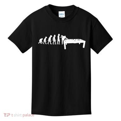 Funny Human Billiards Evolution 8 Ball Pool Cue Stick Player Meaningful Gift Kids T-Shirt