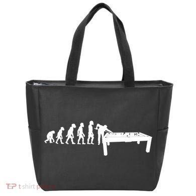 Funny Human Billiards Evolution 8 Ball Pool Cue Stick Player Meaningful Gift Tote Bag