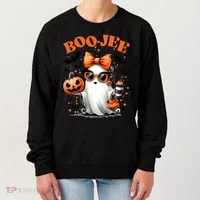 Funny Halloween Boojee Cute Ghost Women's Sweatshirt thumb 0