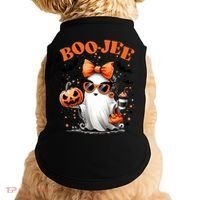 Funny Halloween Boojee Cute Ghost Doggie Tank thumb 0