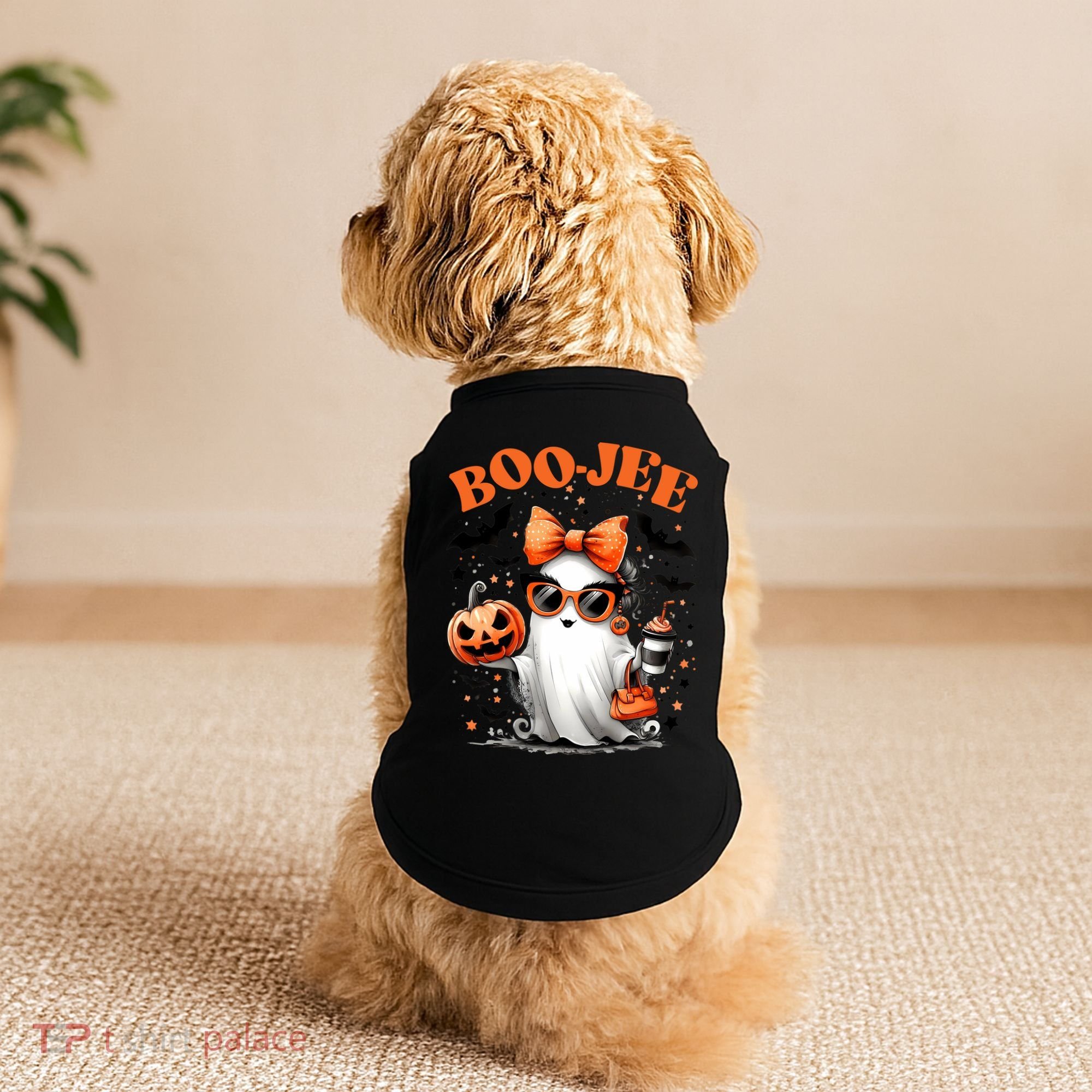 Funny Halloween Boojee Cute Ghost Doggie Tank