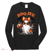 Funny Halloween Boojee Cute Ghost Long Sleeve Shirt thumb 0