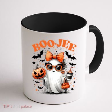 Funny Halloween Boojee Cute Ghost Coffee Mug back