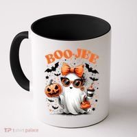Funny Halloween Boojee Cute Ghost Coffee Mug thumb 0