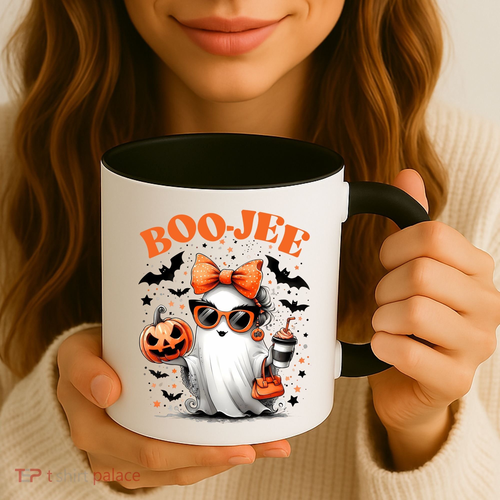 Funny Halloween Boojee Cute Ghost Coffee Mug