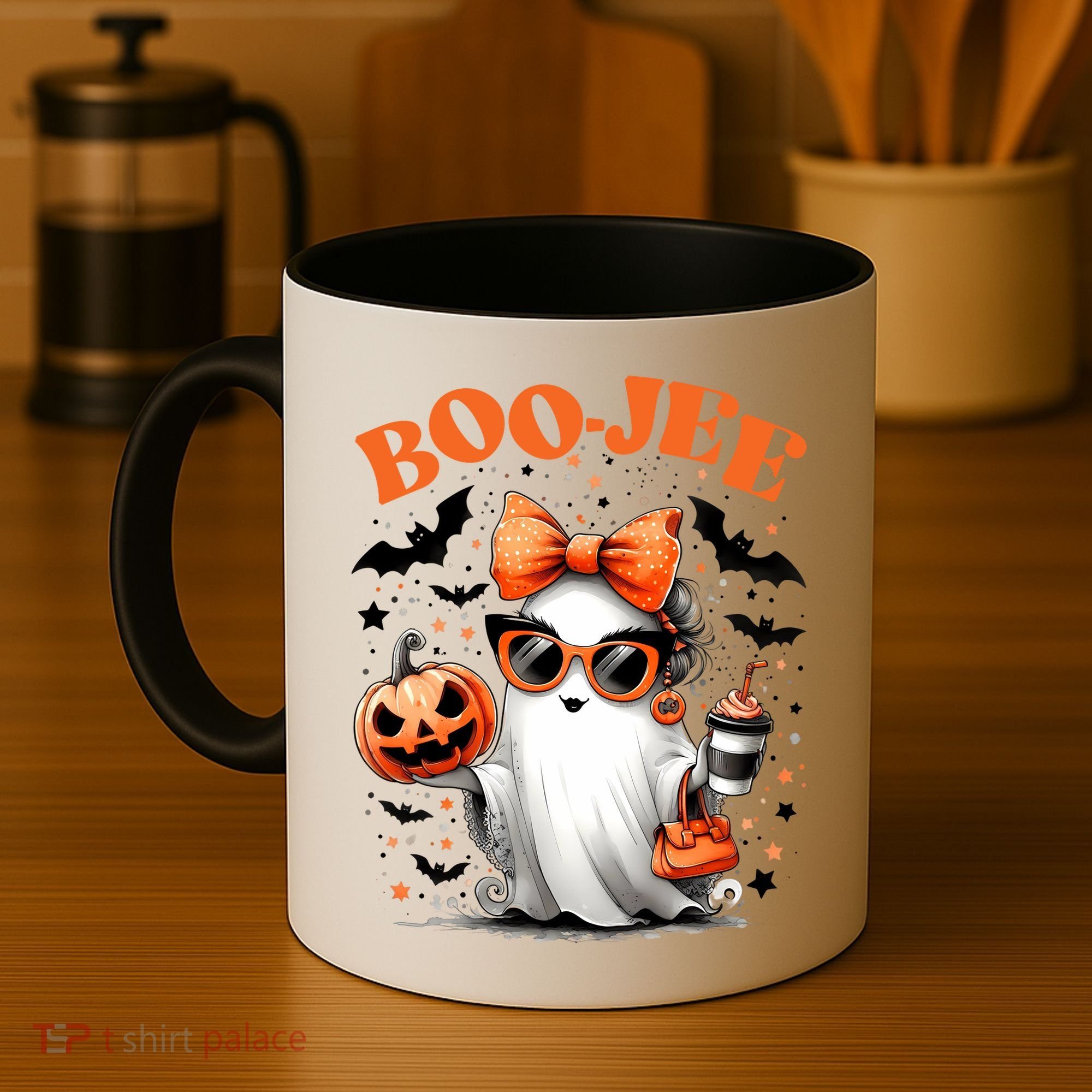 Funny Halloween Boojee Cute Ghost Coffee Mug