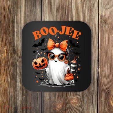 Funny Halloween Boojee Cute Ghost Coaster