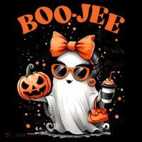 Funny Halloween Boojee Cute Ghost Ornament thumb 1