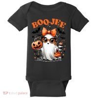 Funny Halloween Boojee Cute Ghost Baby Bodysuit thumb 0