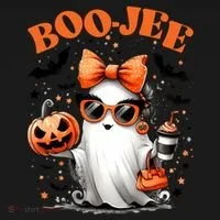 Funny Halloween Boojee Cute Ghost Toddler Hoodie thumb 2