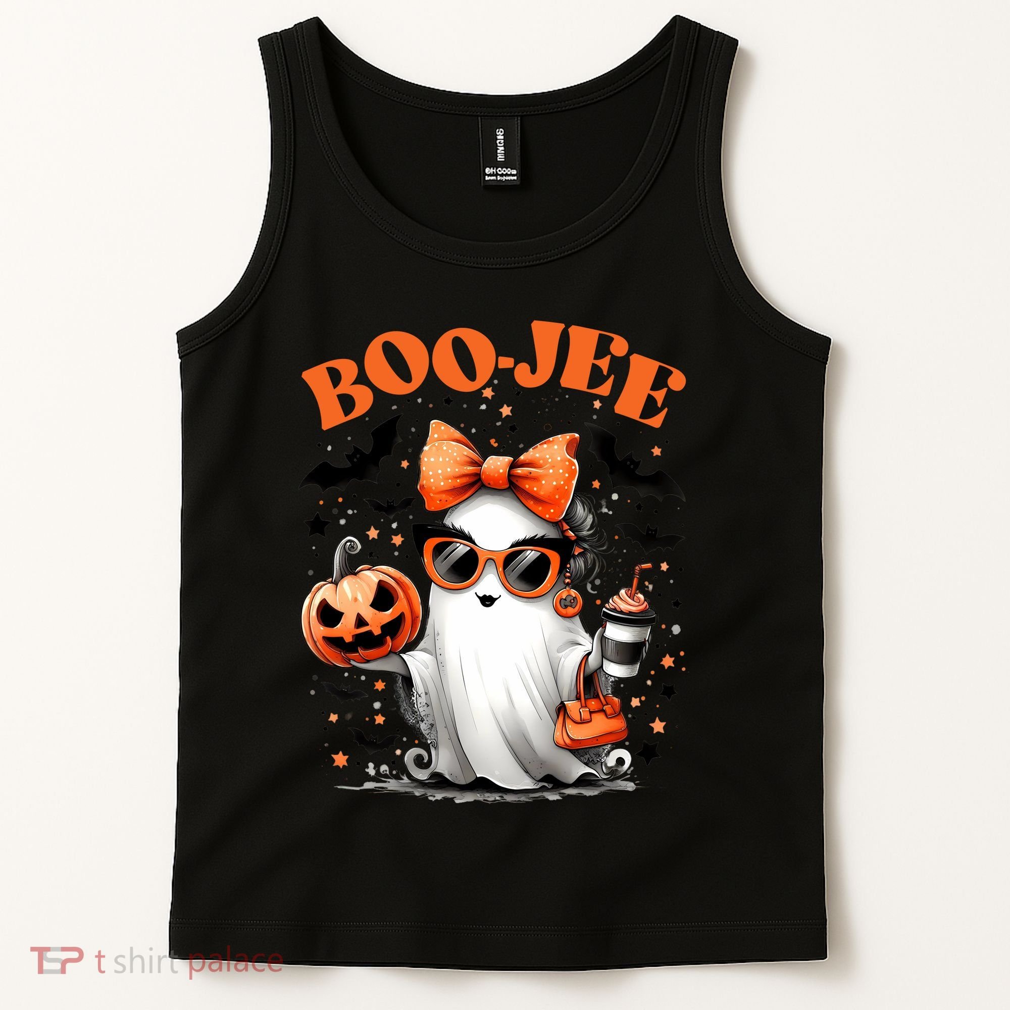 Funny Halloween Boojee Cute Ghost Tank Top