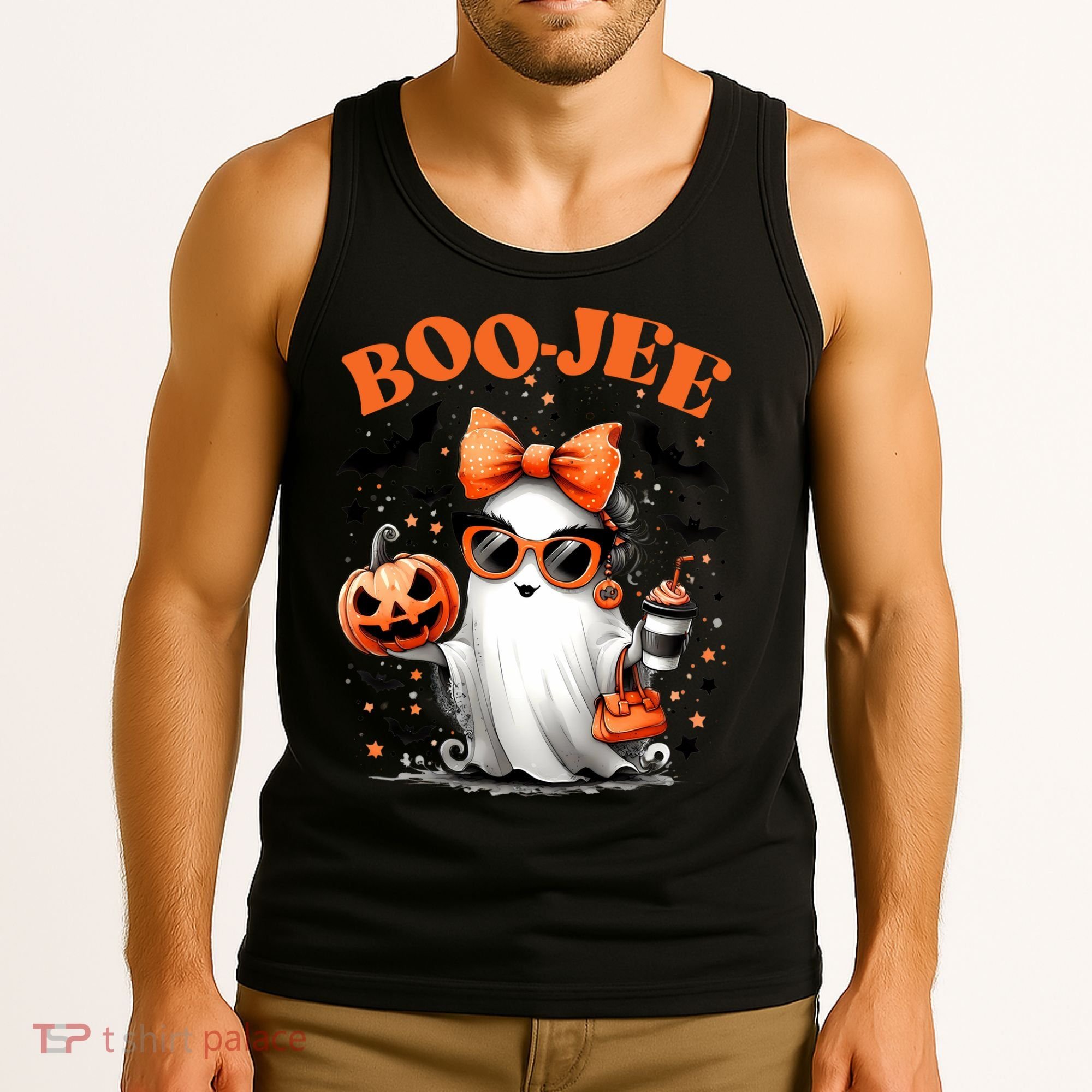 Funny Halloween Boojee Cute Ghost Tank Top