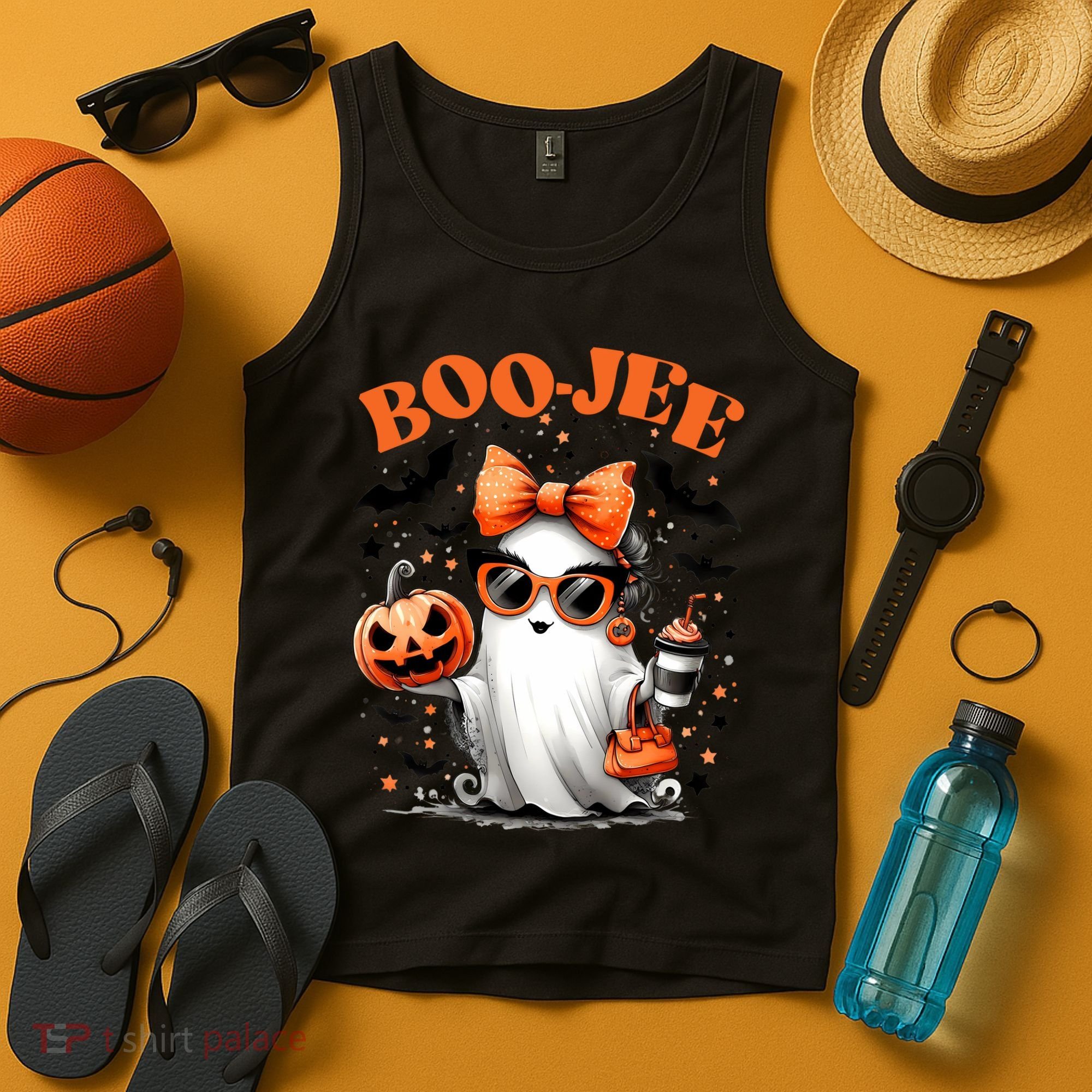 Funny Halloween Boojee Cute Ghost Tank Top