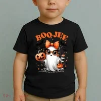 Funny Halloween Boojee Cute Ghost Toddler T-Shirt thumb 2