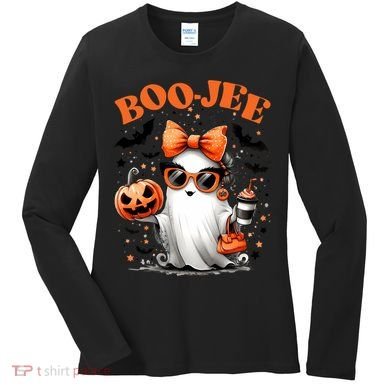 Funny Halloween Boojee Cute Ghost Women's Long Sleeve Shirt