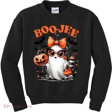 Funny Halloween Boojee Cute Ghost Kids Sweatshirt