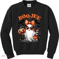 Funny Halloween Boojee Cute Ghost Kids Sweatshirt thumb 0