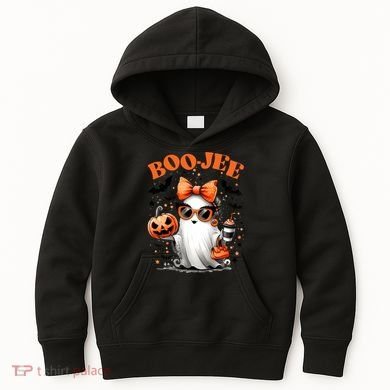 Funny Halloween Boojee Cute Ghost Kids Hoodie