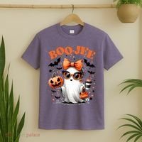 Funny Halloween Boojee Cute Ghost T-Shirt thumb 2
