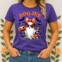 Funny Halloween Boojee Cute Ghost Women's T-Shirt thumb 2