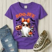 Funny Halloween Boojee Cute Ghost Women's T-Shirt thumb 3