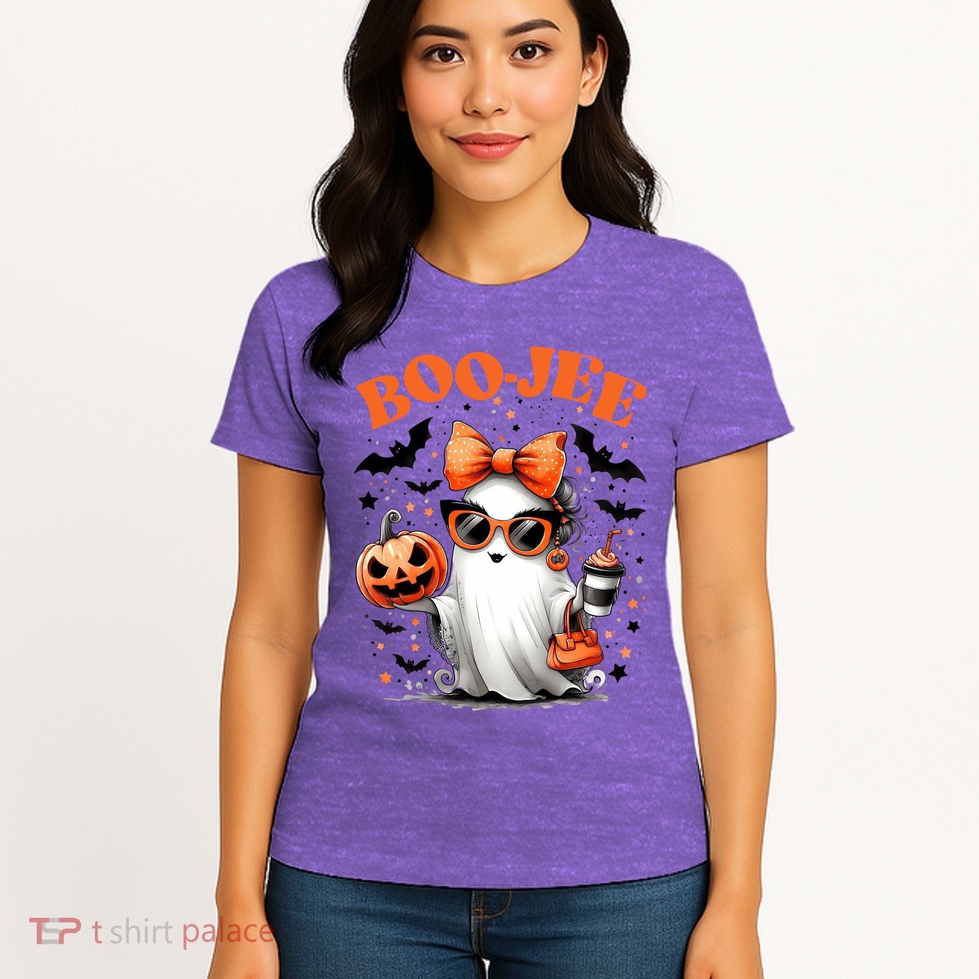 Funny Halloween Boojee Cute Ghost Women's T-Shirt
