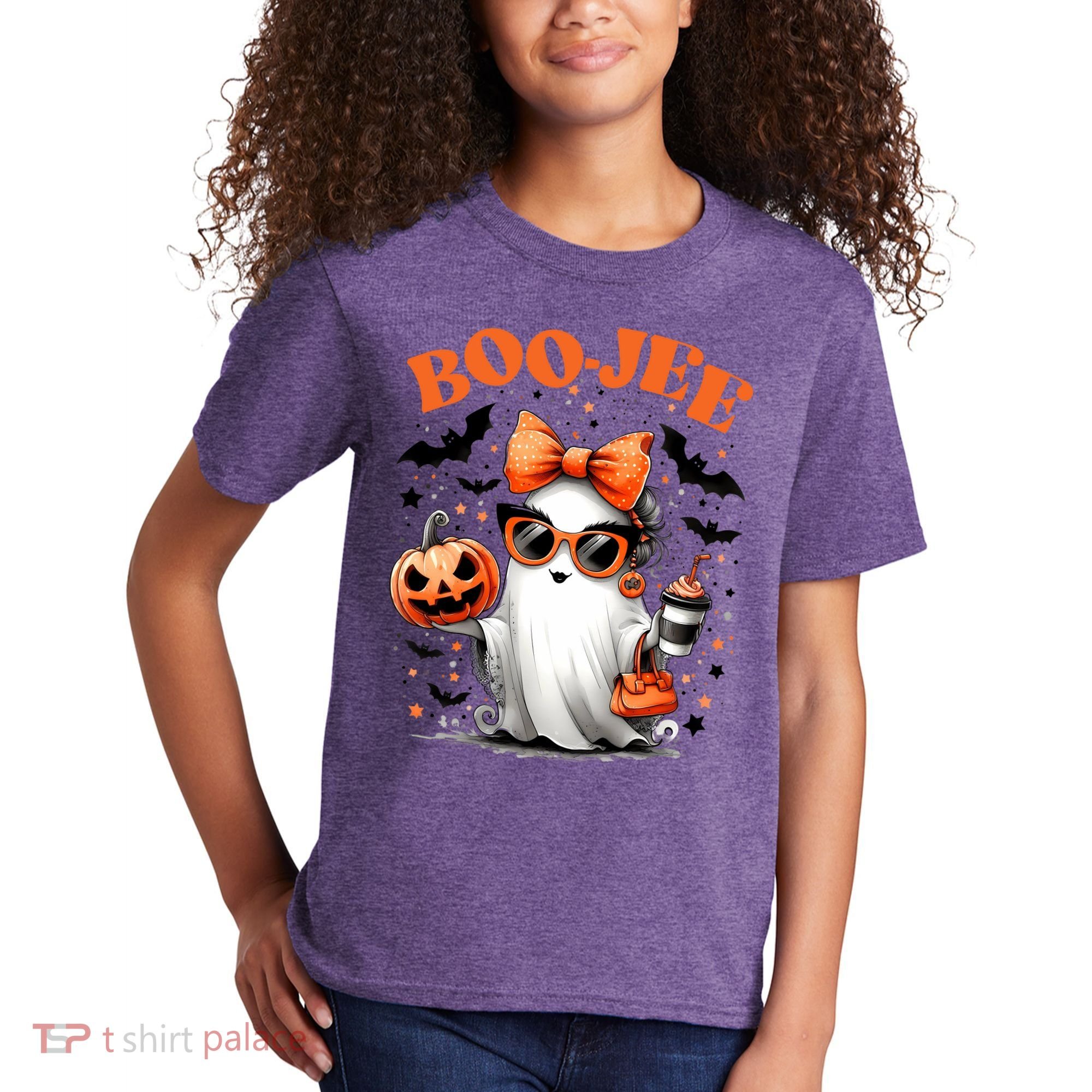 Funny Halloween Boojee Cute Ghost Kids T-Shirt