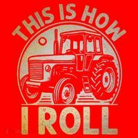 Funny Hay Bale How I Roll Gift Cool Farmer Tractor Driver Santa Hat thumb 1