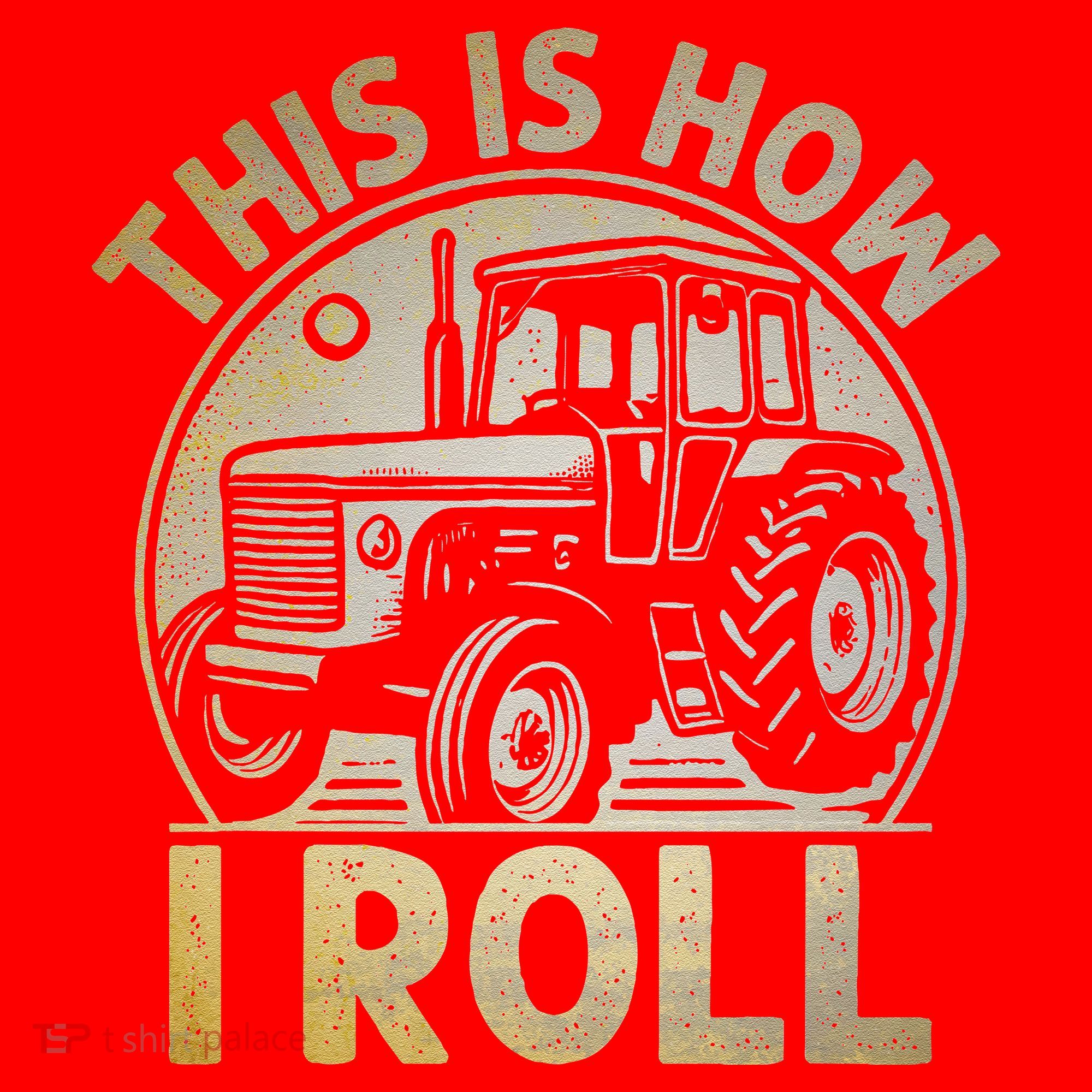 Funny Hay Bale How I Roll Gift Cool Farmer Tractor Driver Santa Hat