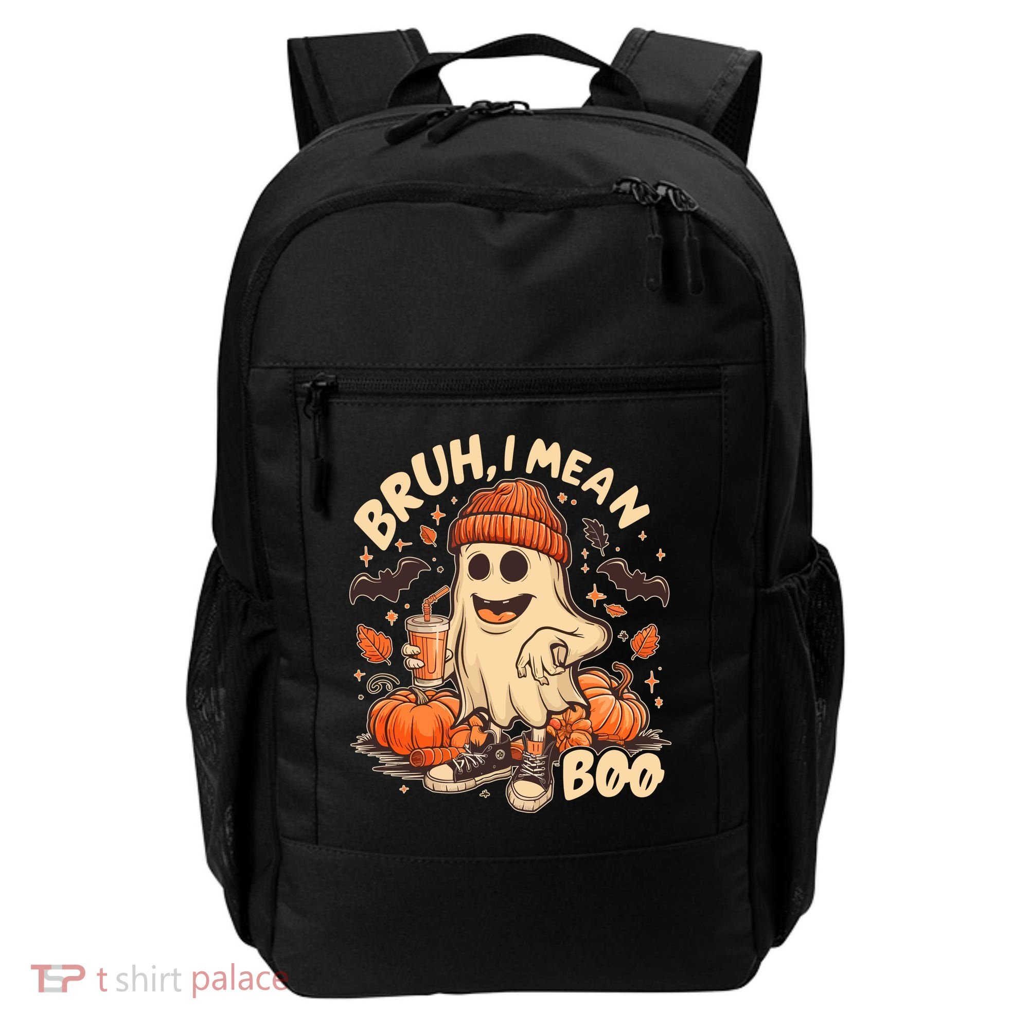 Funny Halloween Bruh I Mean Boo Ghost Backpack