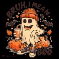 Funny Halloween Bruh I Mean Boo Ghost Coffee Mug thumb 5