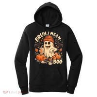 Funny Halloween Bruh I Mean Boo Ghost Women's Hoodie thumb 0