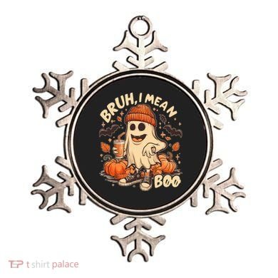 Funny Halloween Bruh I Mean Boo Ghost Ornament